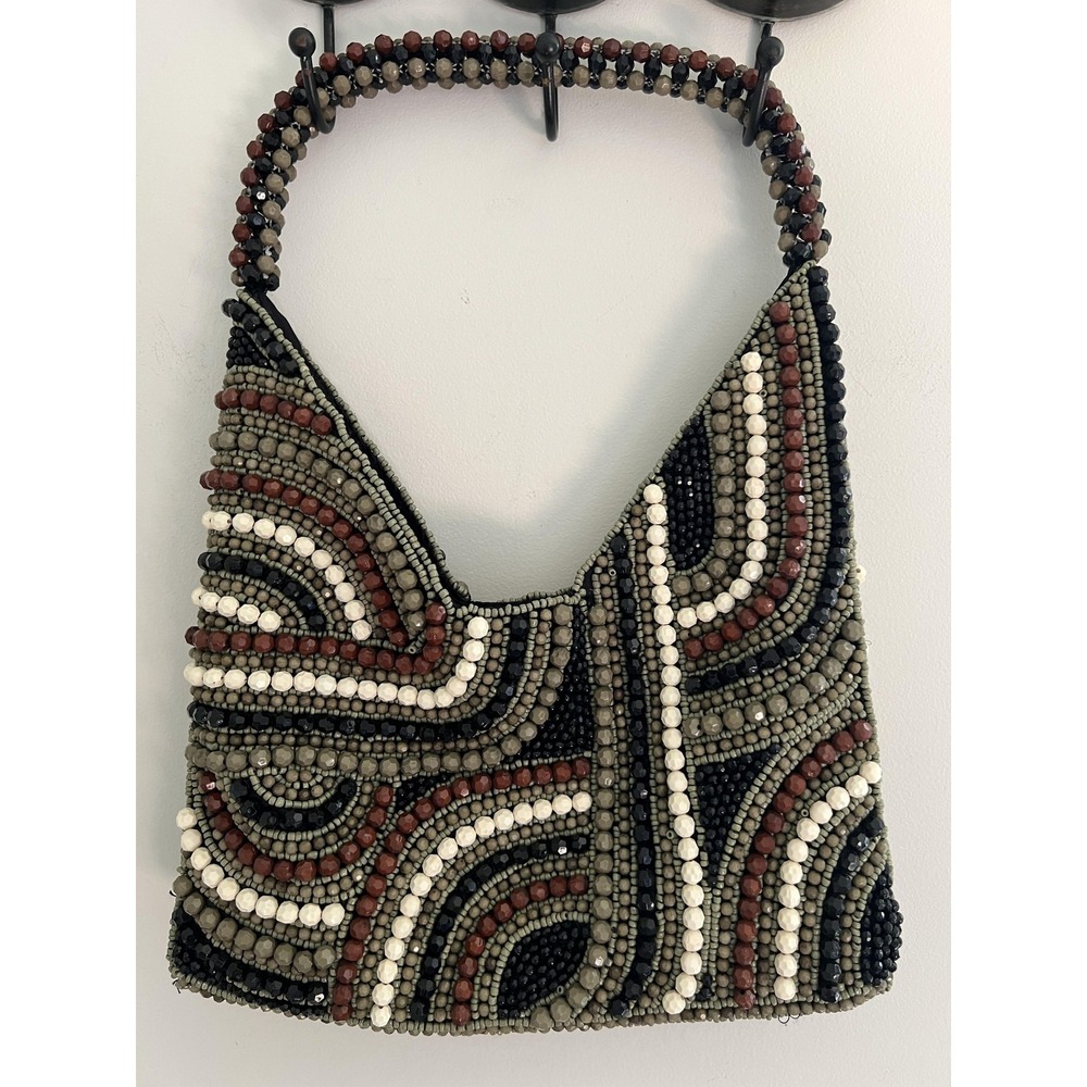 From India To You Viral Beaded Hobo Bag Boho Hippie Bohemain Retro Handbag Purse - Picture 6 of 10